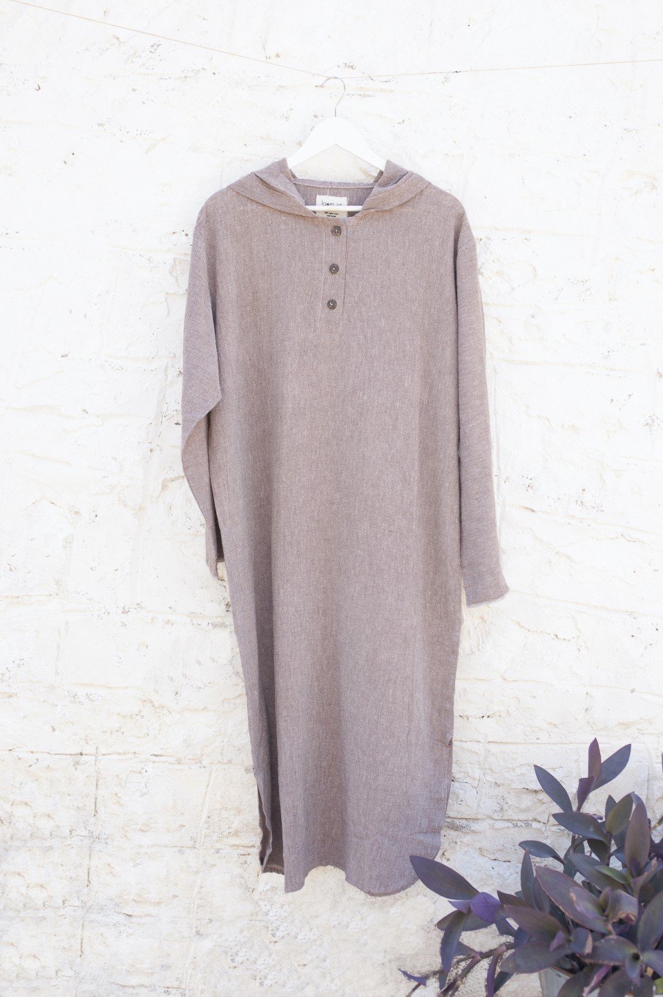 hooded caftan